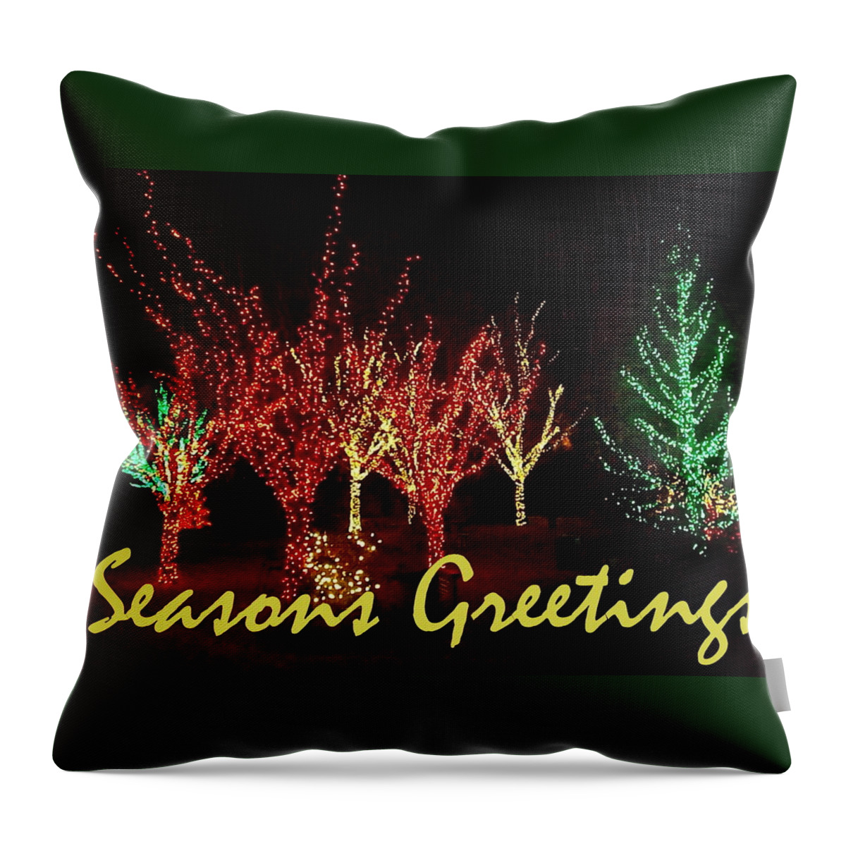 Seasons Greetings Throw Pillow featuring the painting Seasons Greetings by Darren Robinson