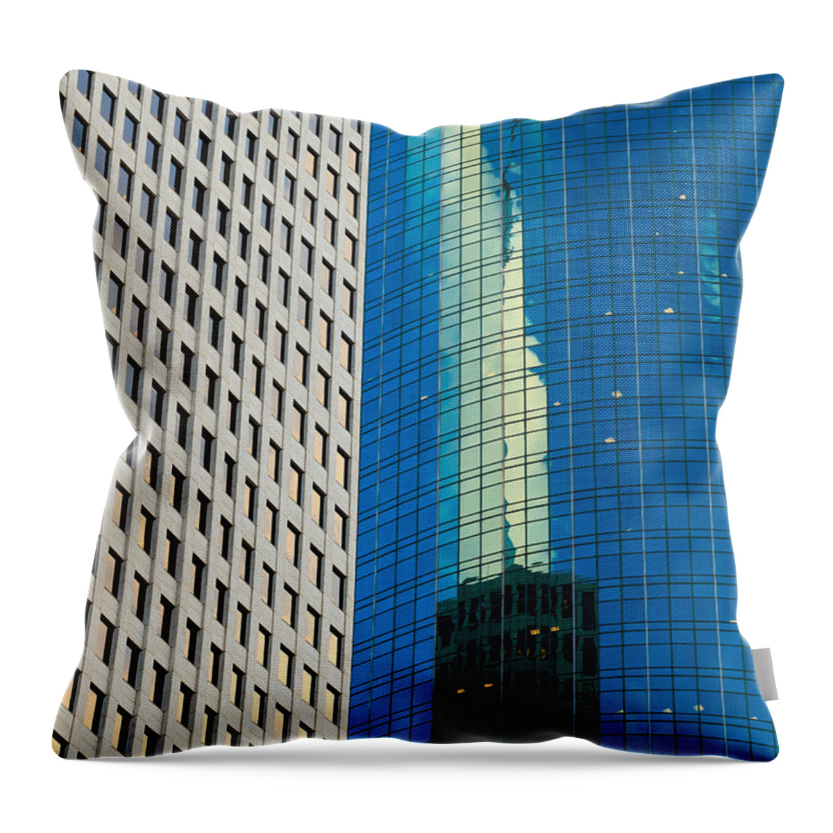 Architecture Throw Pillow featuring the photograph Side by Side by Raul Rodriguez
