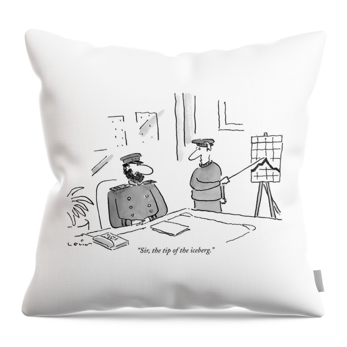 Sir, The Tip Of The Iceberg Throw Pillow