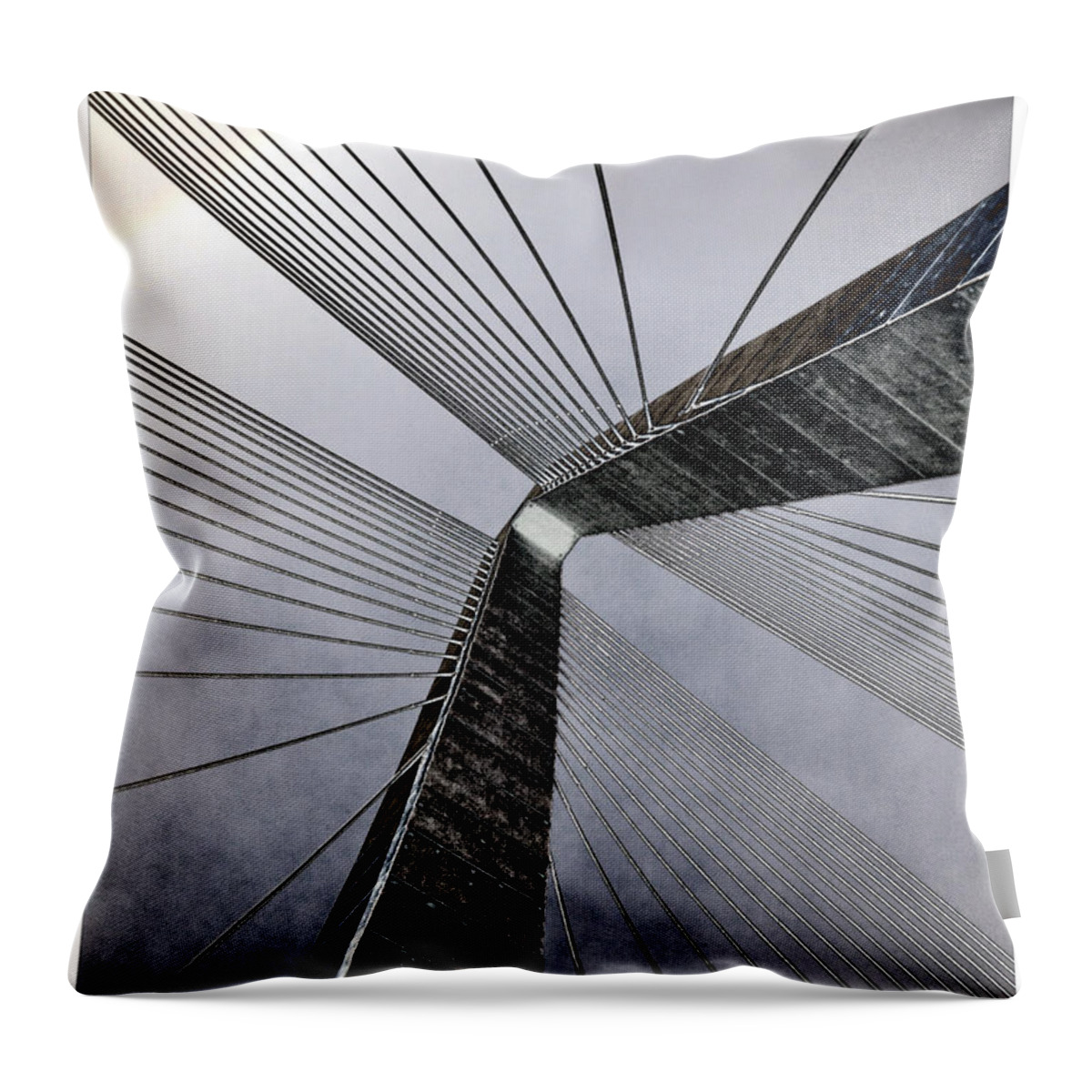 Charleston Throw Pillow featuring the photograph Skybridge by Dorian Hill