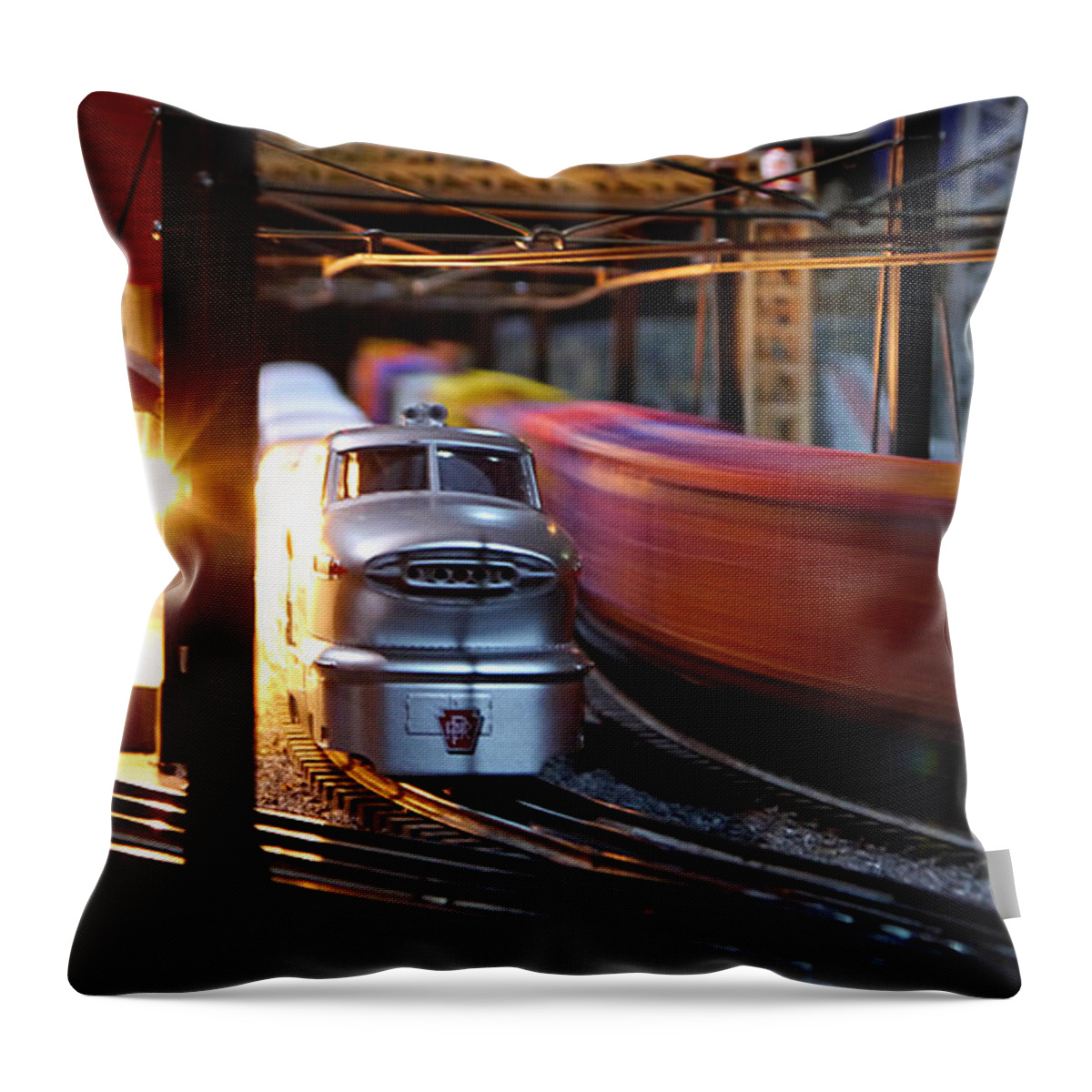 Small Throw Pillow featuring the photograph Small World - Rushing Past by Richard Reeve