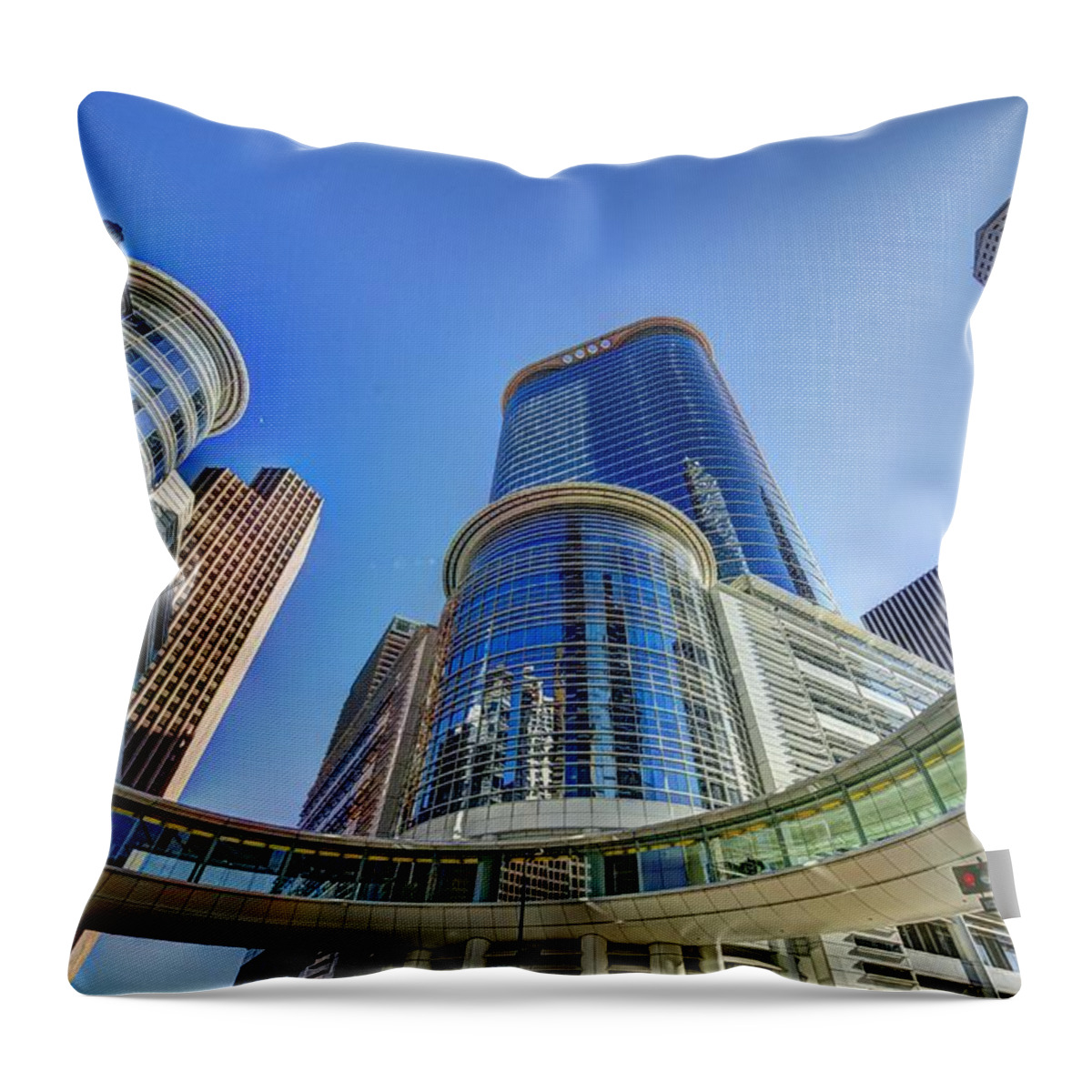 Smith Street Throw Pillow featuring the photograph Smith Street Circle by David Morefield