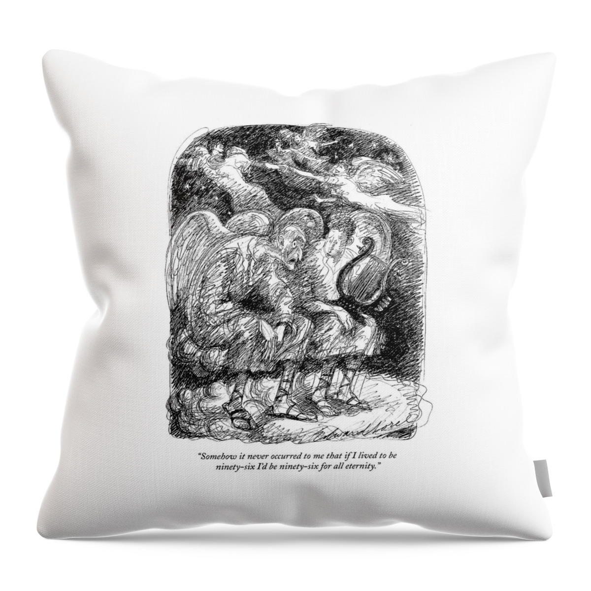 Blasphemy, Yes, But It Was Funny Throw Pillow