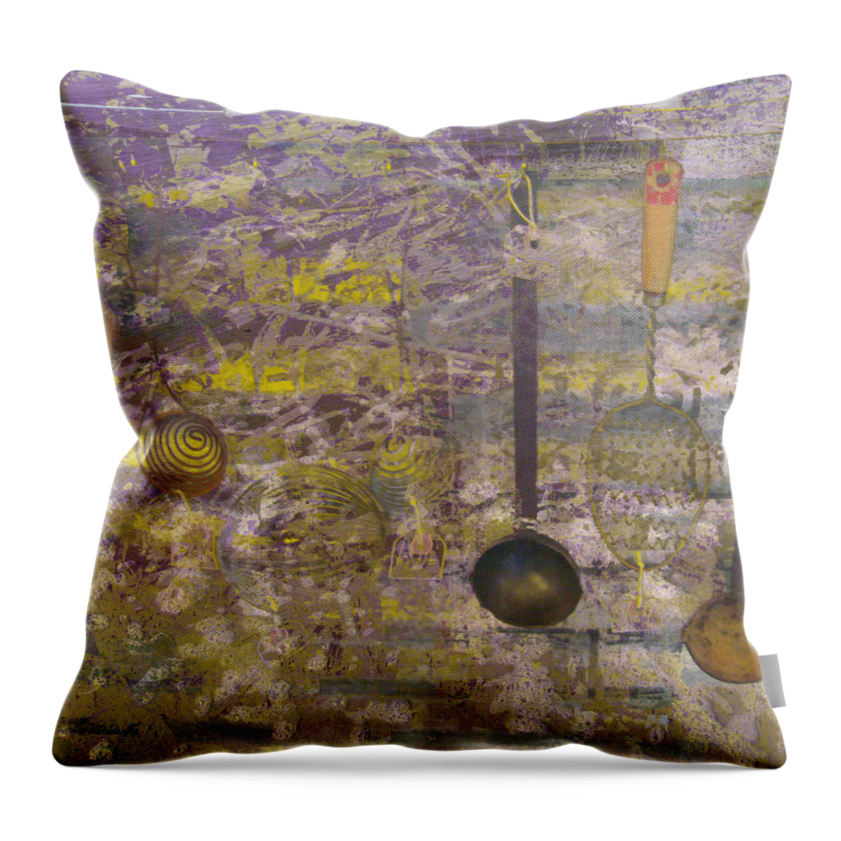 Ladle Throw Pillow featuring the photograph Soupcon the Coast by Laureen Murtha Menzl