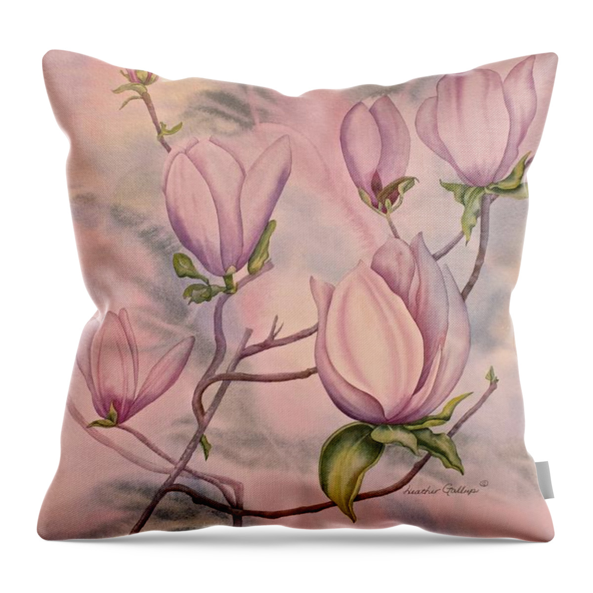 Southern Belle Throw Pillow featuring the painting Southern Belle by Heather Gallup