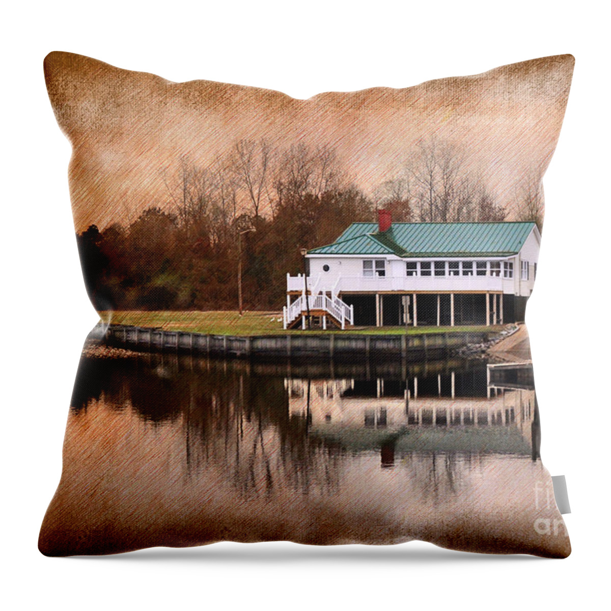 Architecture Throw Pillow featuring the photograph Southern Living by Kathy Baccari
