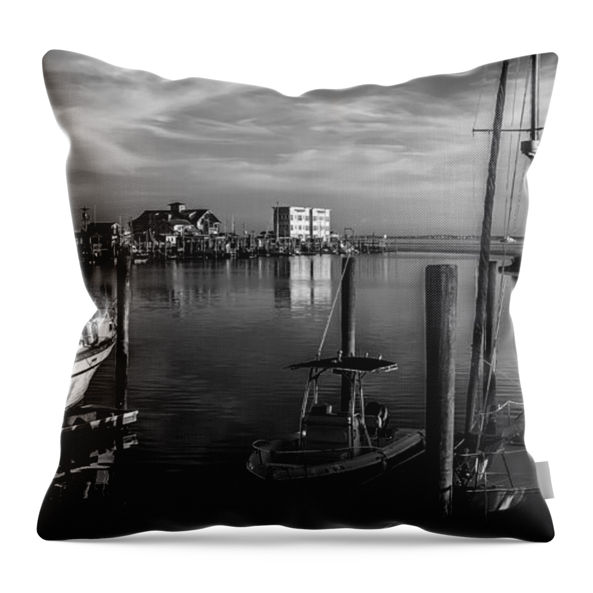 Southport Throw Pillow featuring the photograph Southport Yacht Basic by Nick Noble