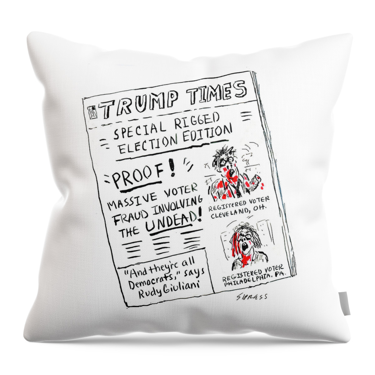 Special Rigged Election Edition Throw Pillow