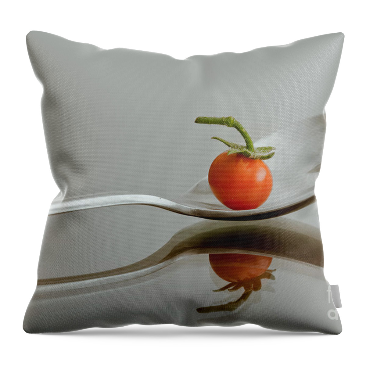 Abstract Throw Pillow featuring the photograph Spoonful of Vitamin by Jonathan Nguyen