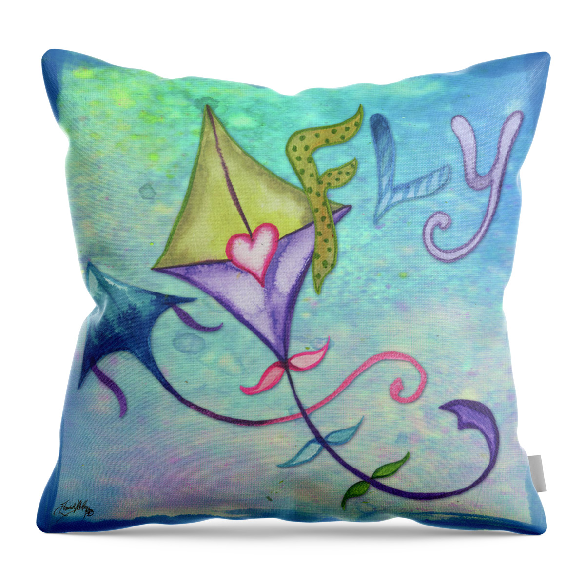 Spring Throw Pillow featuring the digital art Spring Blossom Iv by Elizabeth Medley