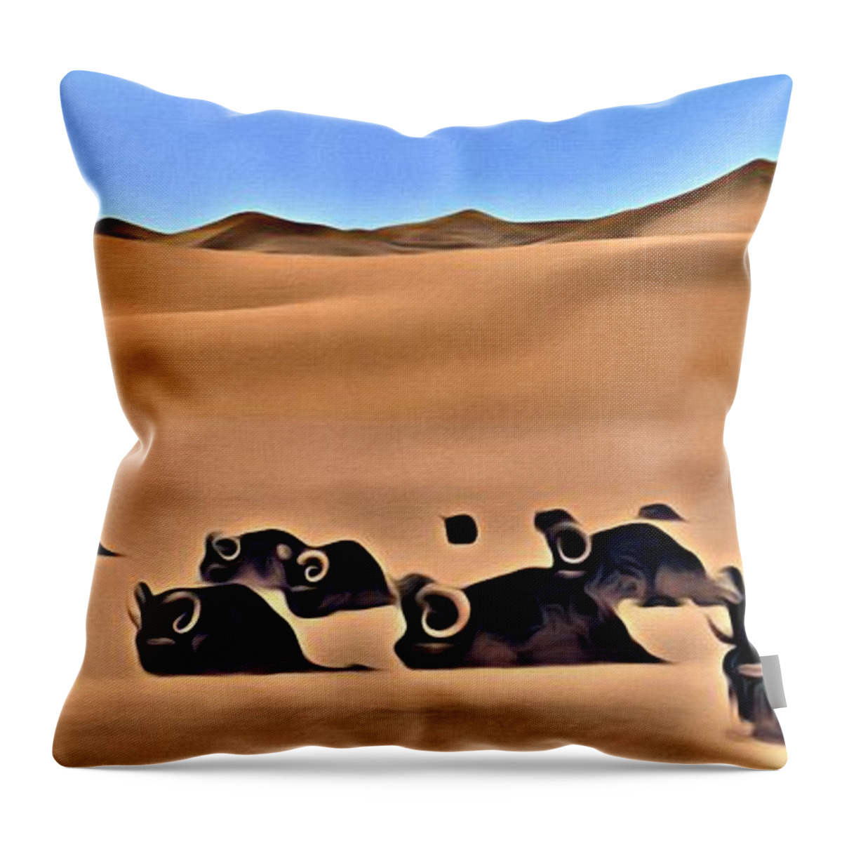 Star Wars Desert Animals Throw Pillow by Florian Rodarte - Florian Rodarte  - Artist Website