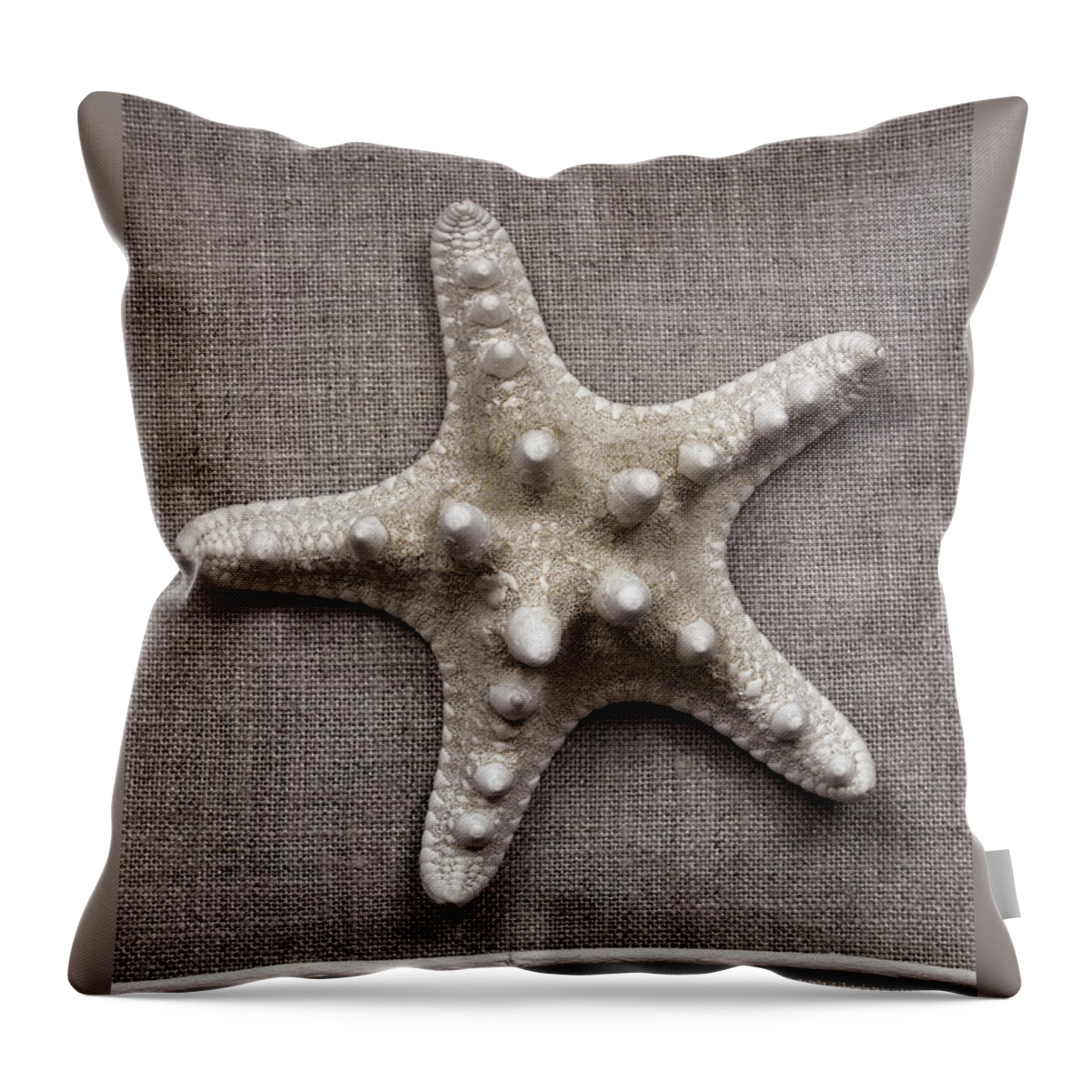 Starfish Throw Pillow featuring the photograph Starfish and Sticks by Carol Leigh