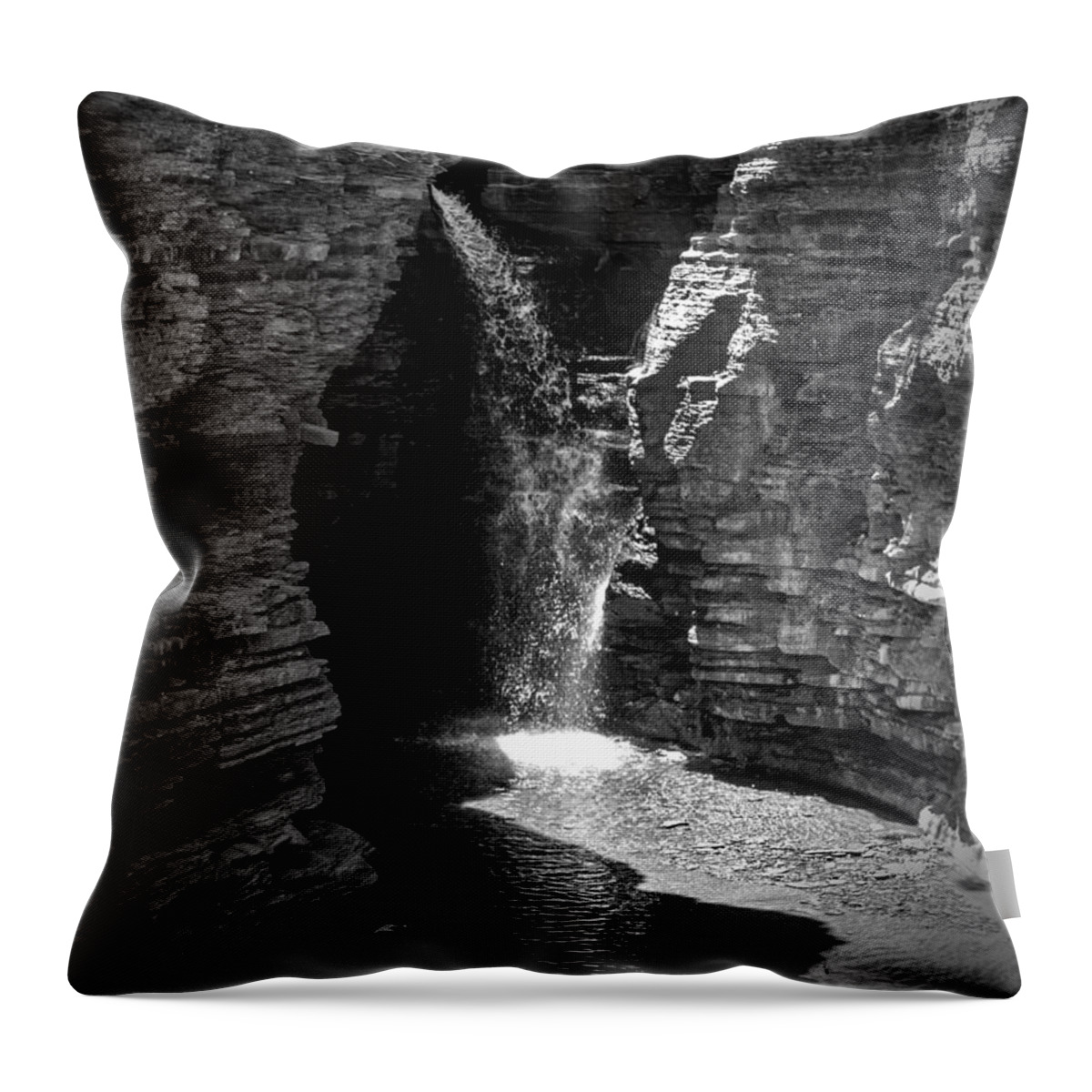 Landscape Throw Pillow featuring the photograph Steady flow by Rob Dietrich