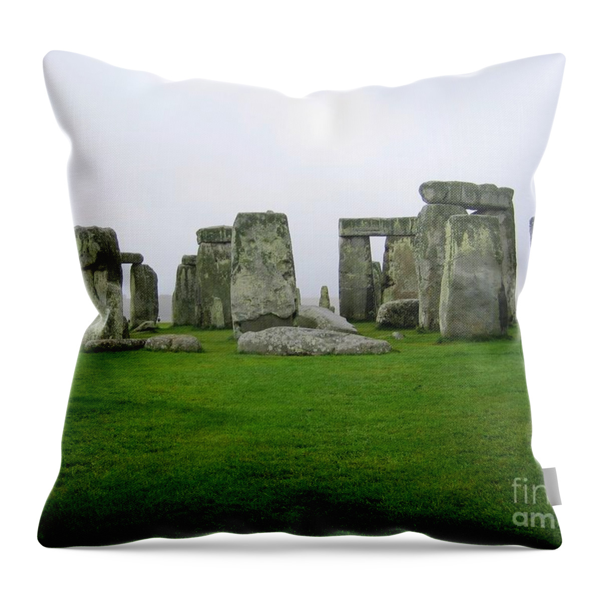 Stonehenge Throw Pillow featuring the photograph Stonehenge by Denise Railey