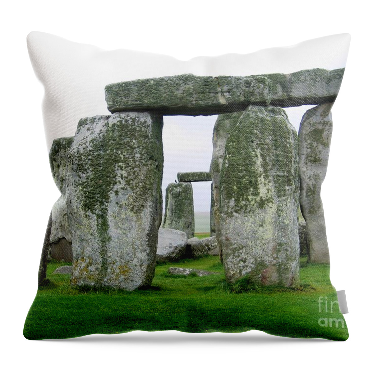 Stonehenge Throw Pillow featuring the photograph Straight Through by Denise Railey