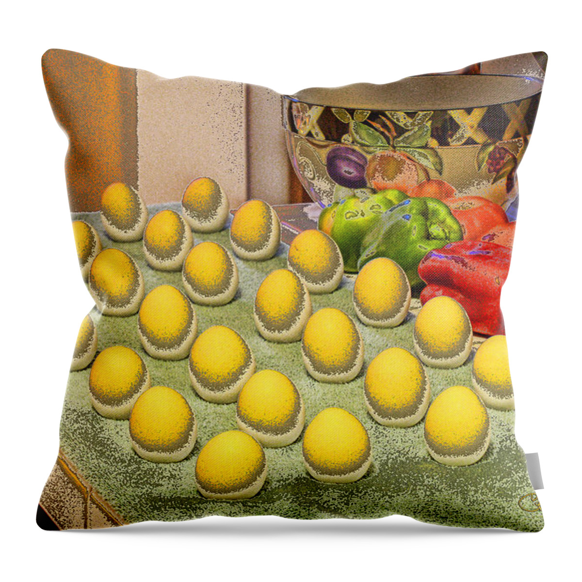 Sunny Side Up Throw Pillow featuring the photograph Sunny Side Up by Chuck Staley
