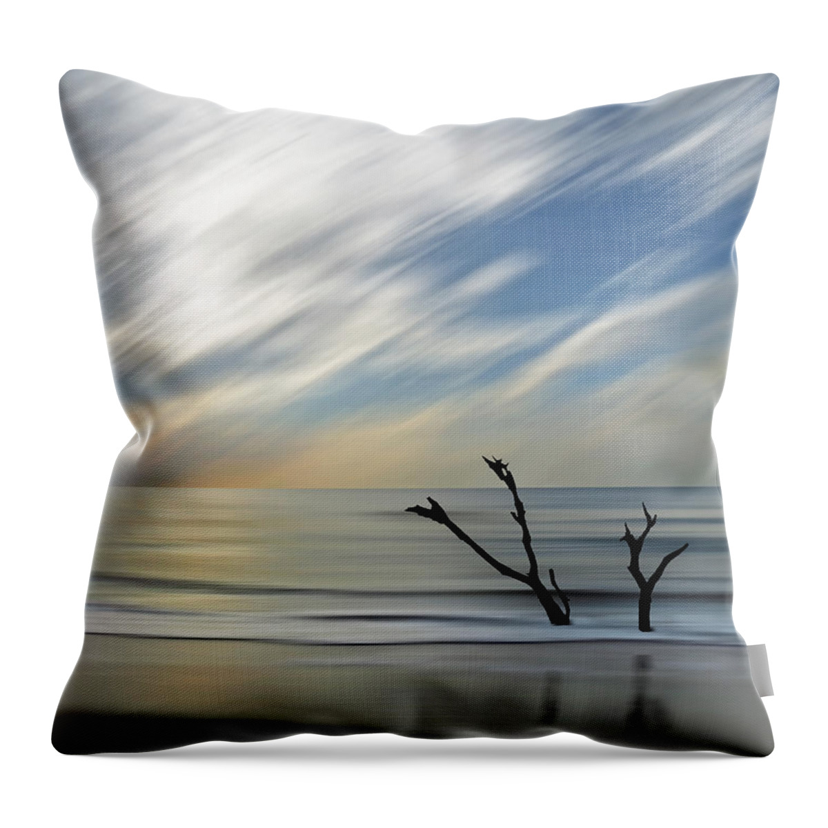 Landscape Throw Pillow featuring the photograph Sunrise Dream by Deborah Smith