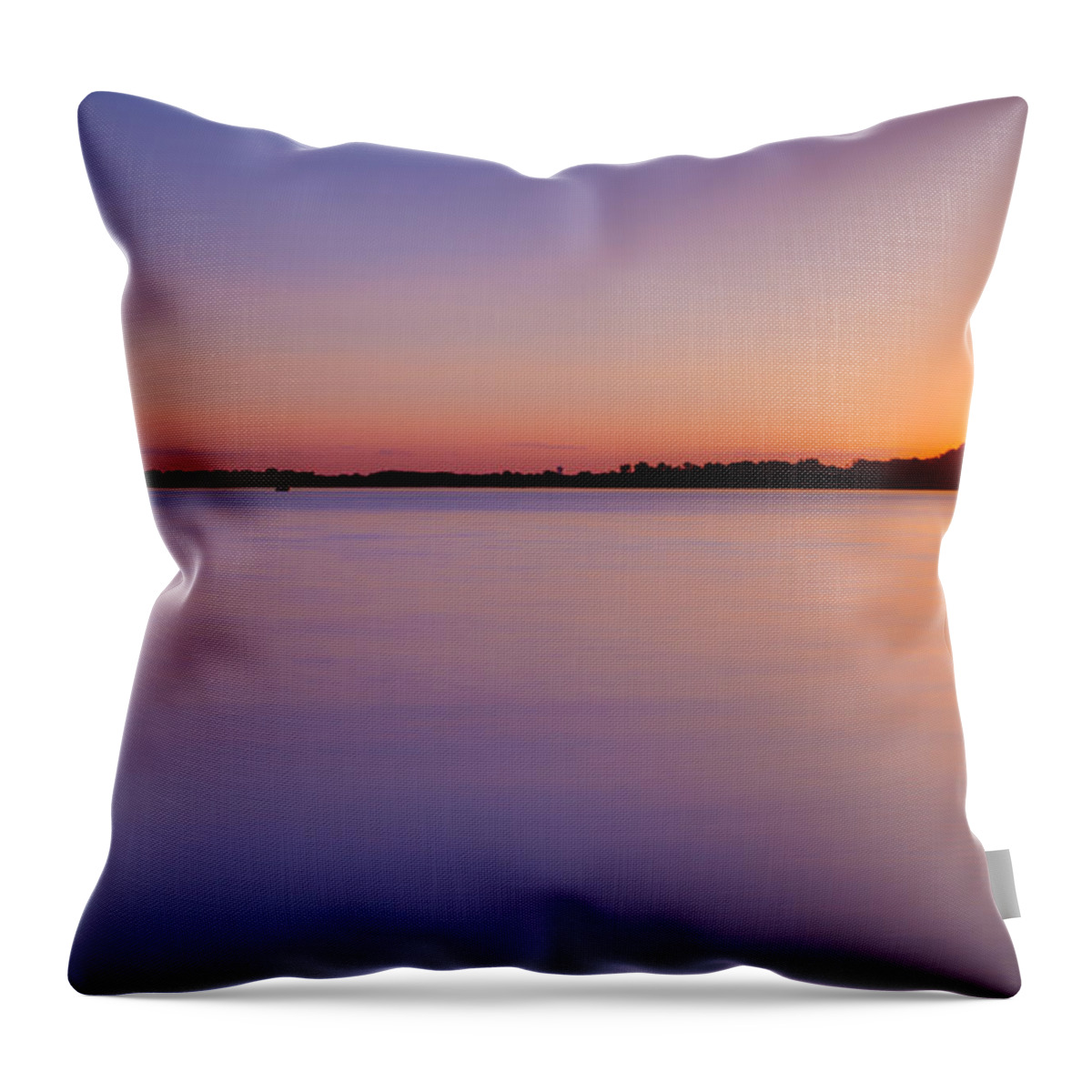 Sunset Throw Pillow featuring the photograph Sunset on White Bear Lake by Adam Mateo Fierro
