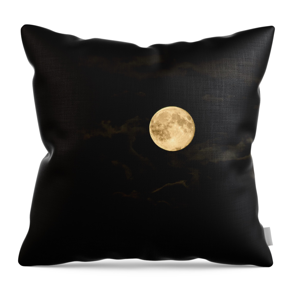 Moon Throw Pillow featuring the photograph Super Moon by Spikey Mouse Photography
