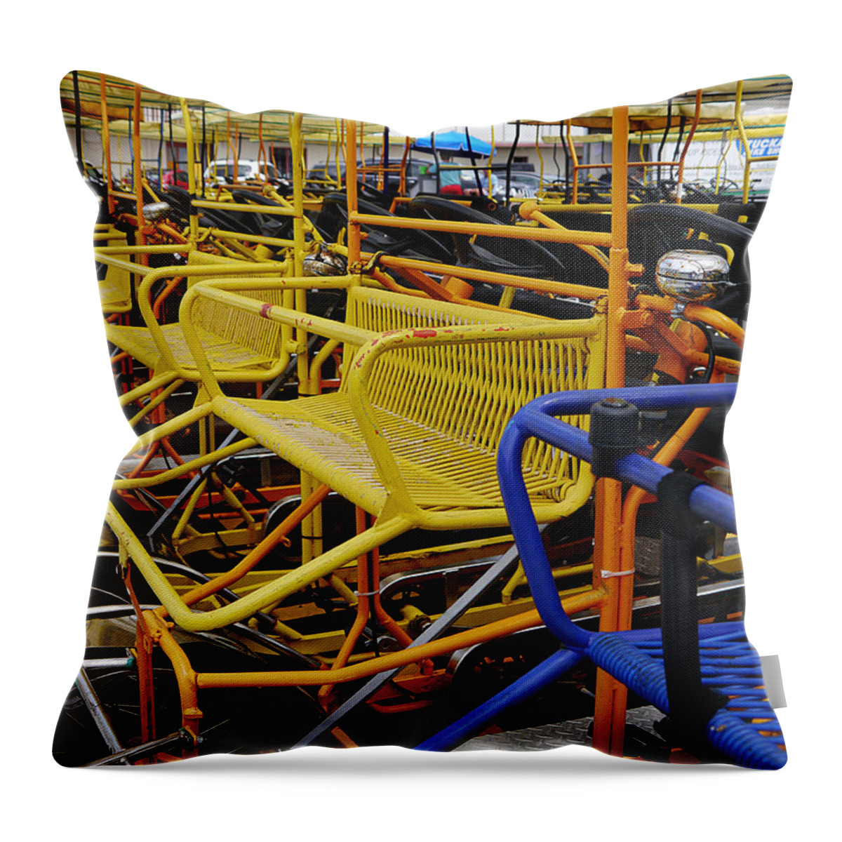 Ocean City Throw Pillow featuring the photograph Take the Blue One by Richard Reeve