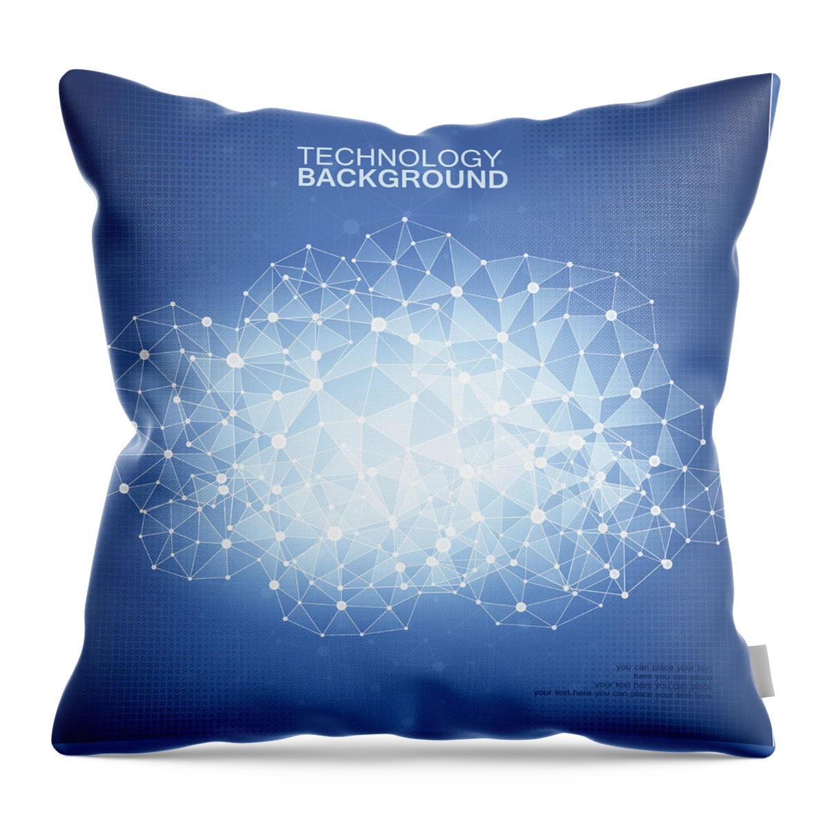 Internet Throw Pillow featuring the digital art Technology Background by A-r-t-i-s-t