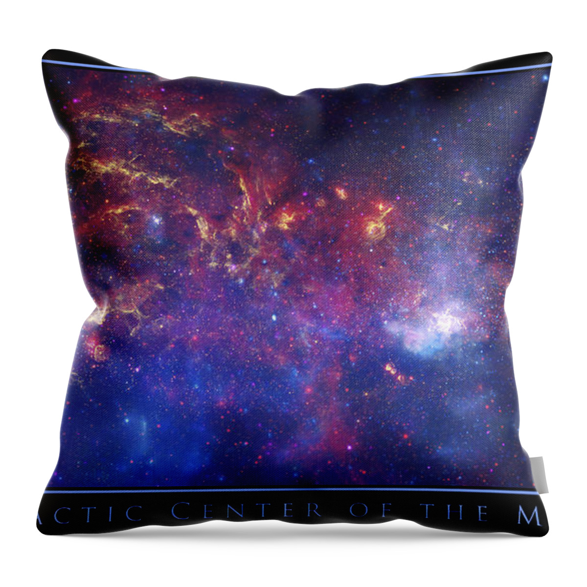 The Galactic Center Of The Milky Way Throw Pillow featuring the photograph The Galactic Center of the Milky Way by Adam Mateo Fierro
