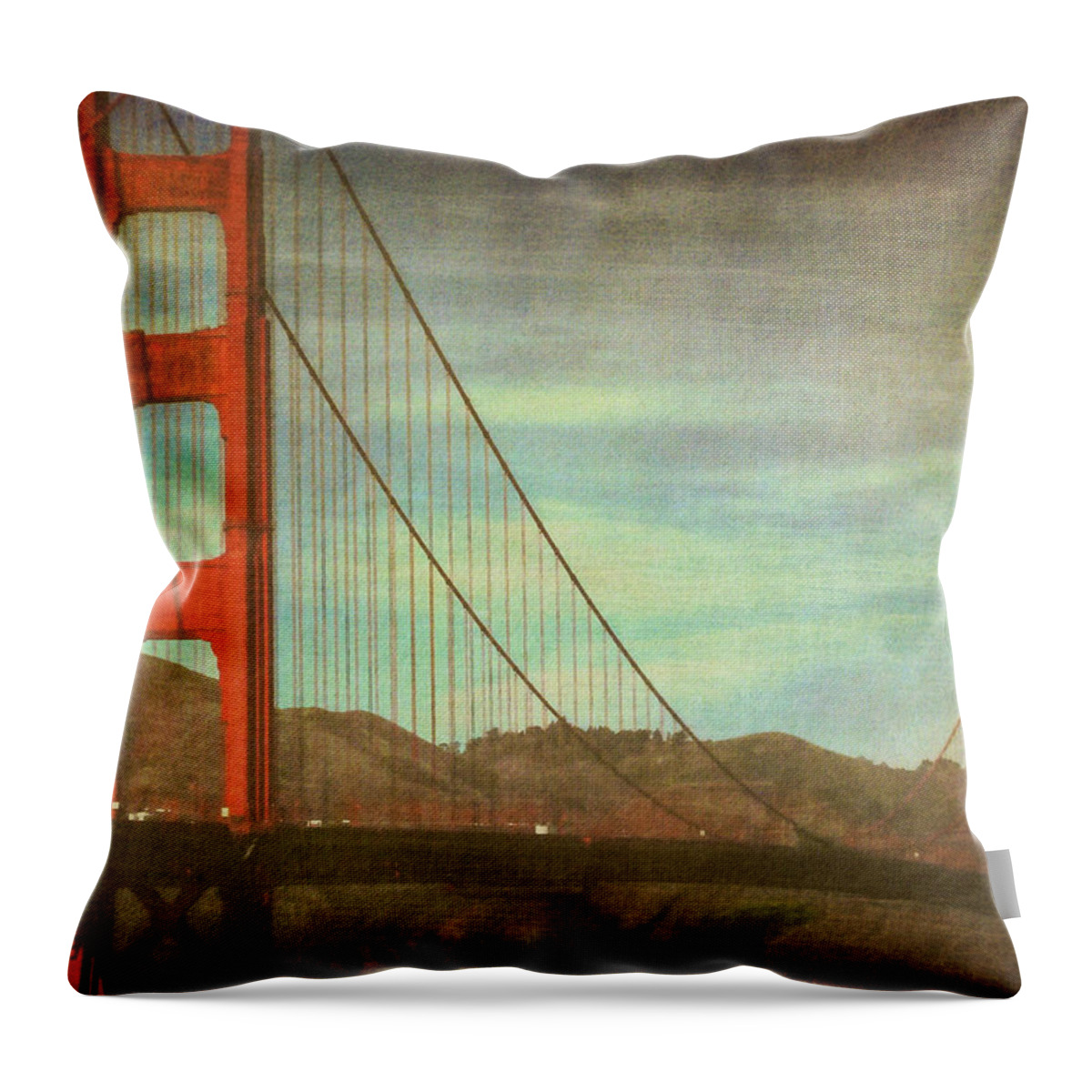San Francisco Throw Pillow featuring the photograph The Iron Horse by Kandy Hurley