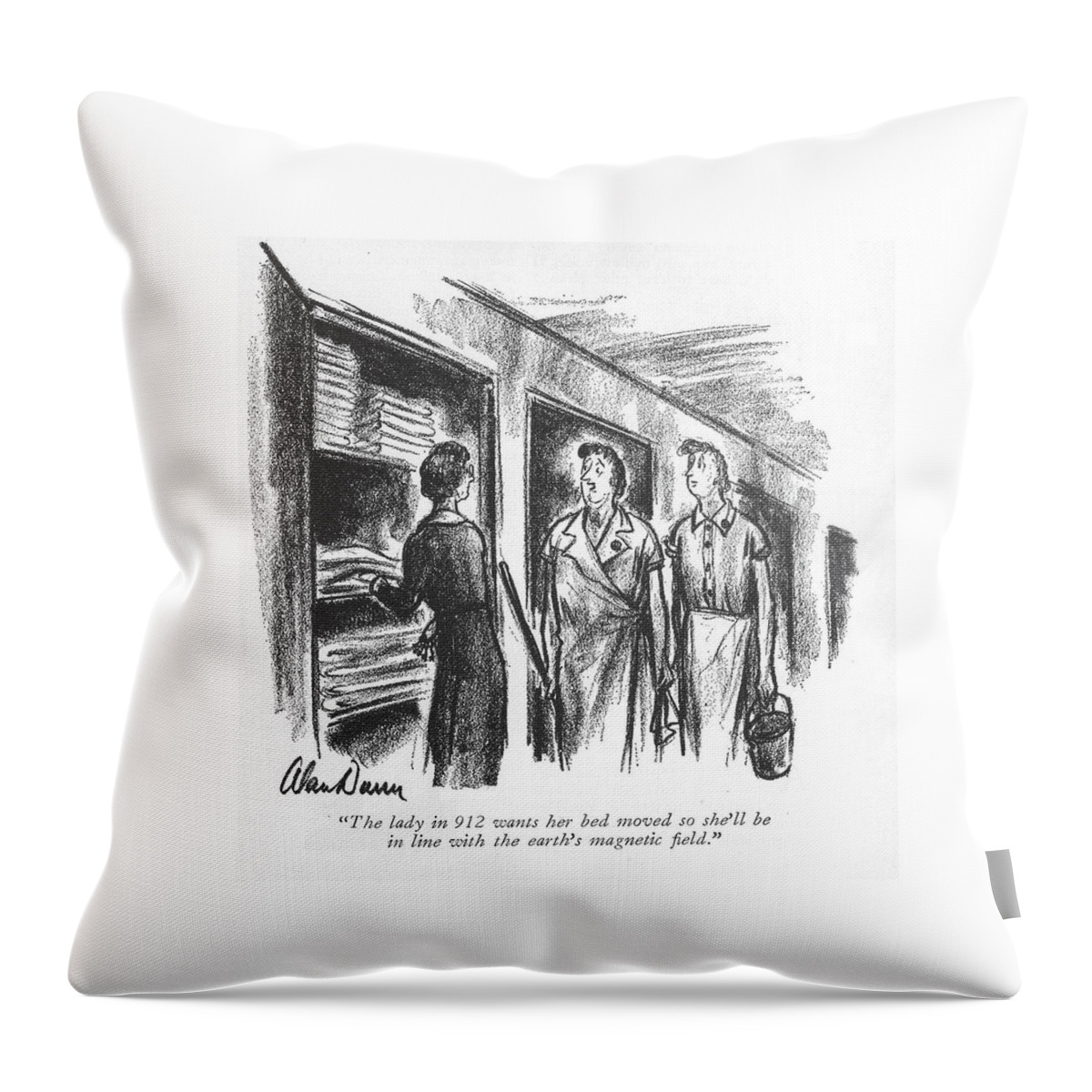 The Lady In 912 Throw Pillow