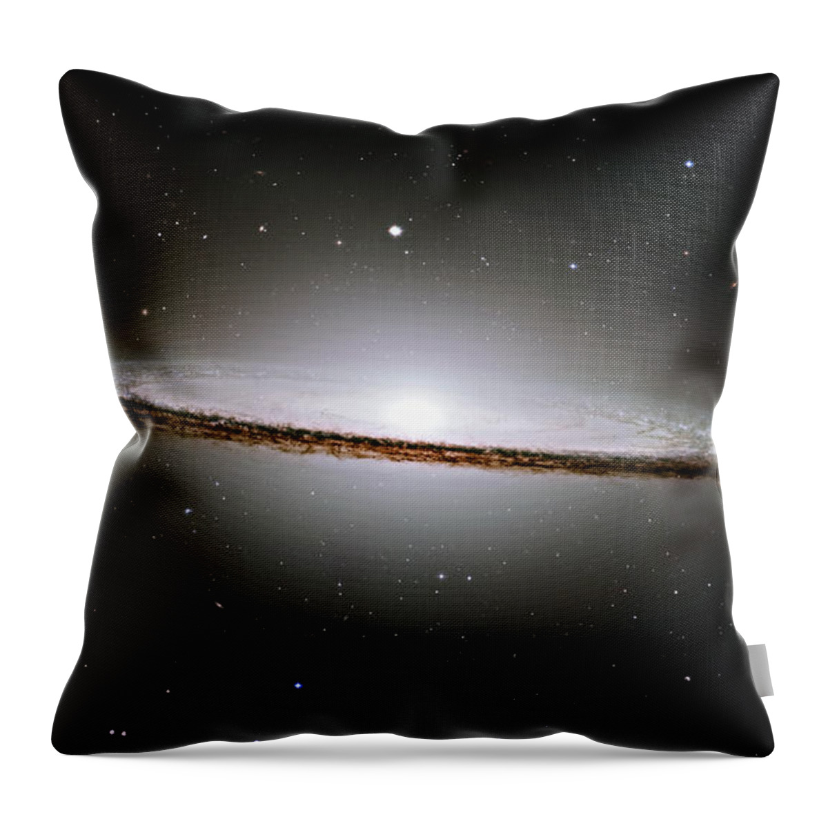 M104 Throw Pillow featuring the photograph The Majestic Sombrero Galaxy by Ricky Barnard