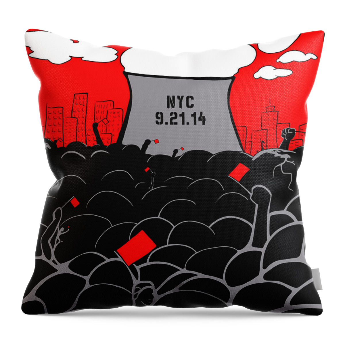 March Throw Pillow featuring the digital art The March by Craig Tilley