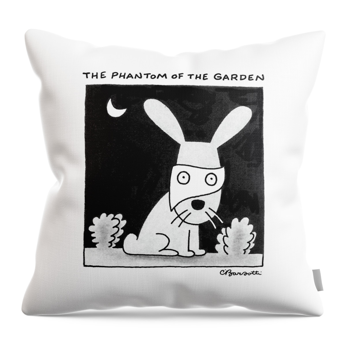 The Phantom Of The Garden Throw Pillow