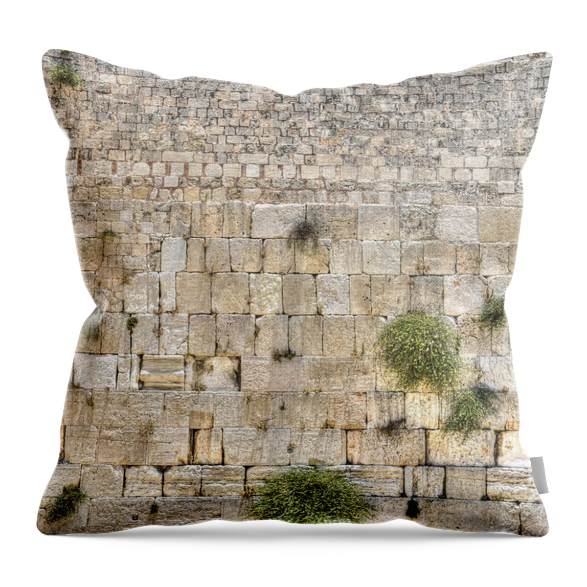 Western Wall Throw Pillow featuring the photograph The Western Wall Jerusalem Israel by Amir Paz