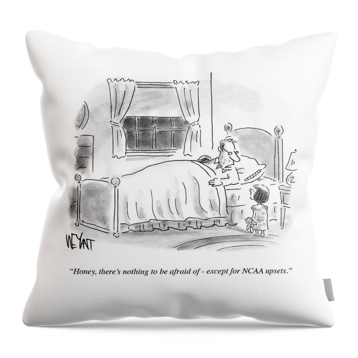 There's Nothing To Be Afraid Throw Pillow