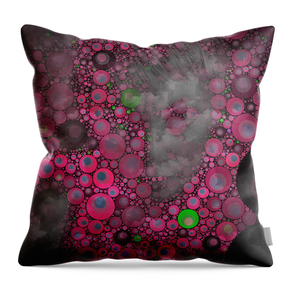 Circles Throw Pillow featuring the digital art Time Warp by Dorian Hill