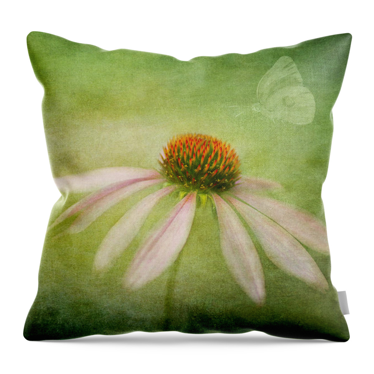 Echinacea Throw Pillow featuring the photograph Today I Choose Joy by Marina Kojukhova