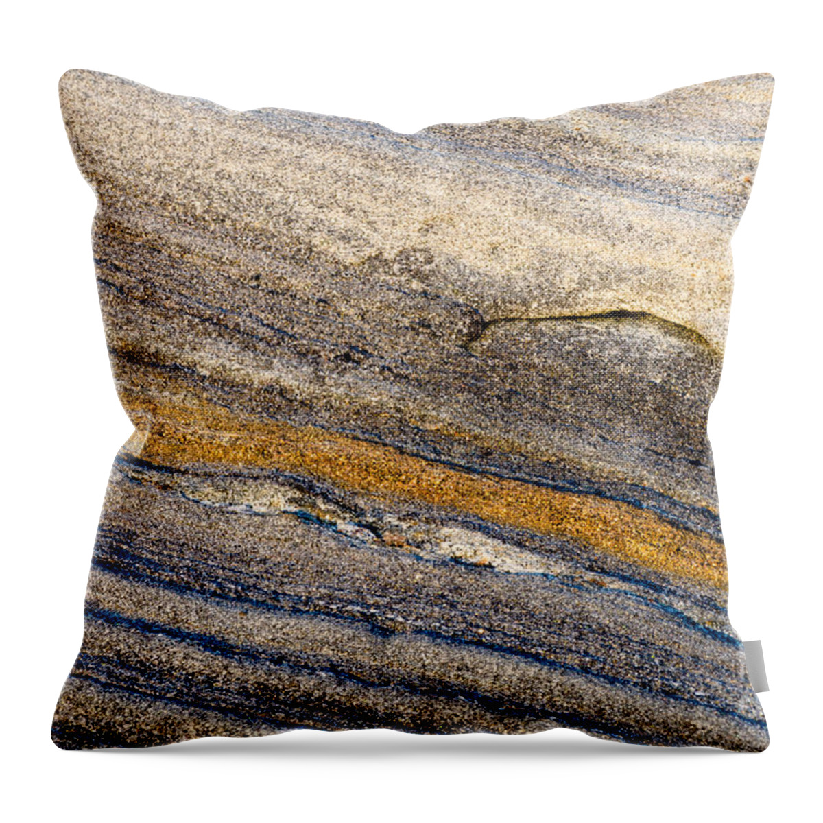 Abstract Throw Pillow featuring the photograph Touch of Gold by Tamara Becker