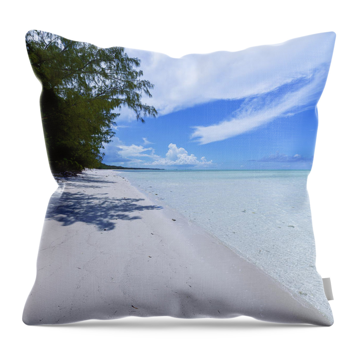 Caribbean Throw Pillow featuring the photograph Tranquility by Chad Dutson