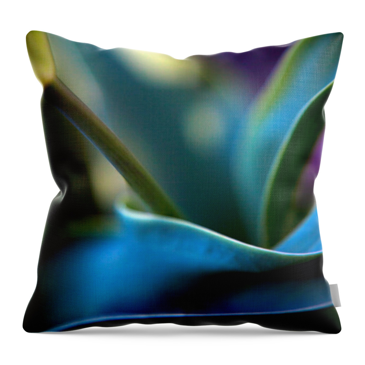 Modern Throw Pillow featuring the photograph Tulip Unexpected by Theresa Tahara