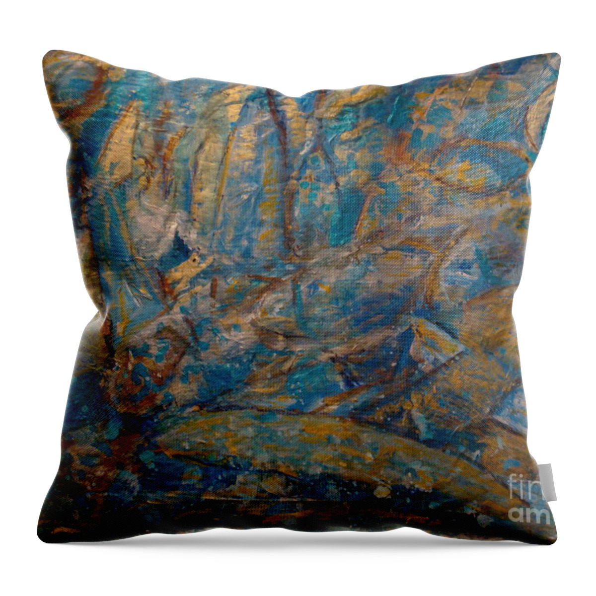 Sea Scape Throw Pillow featuring the painting Twilight Sails by Fereshteh Stoecklein