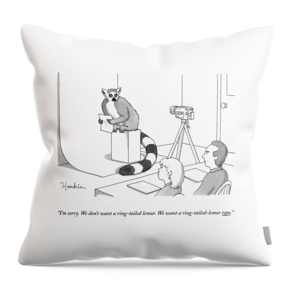 Two Casting Directors Speak To An Auditioning Throw Pillow