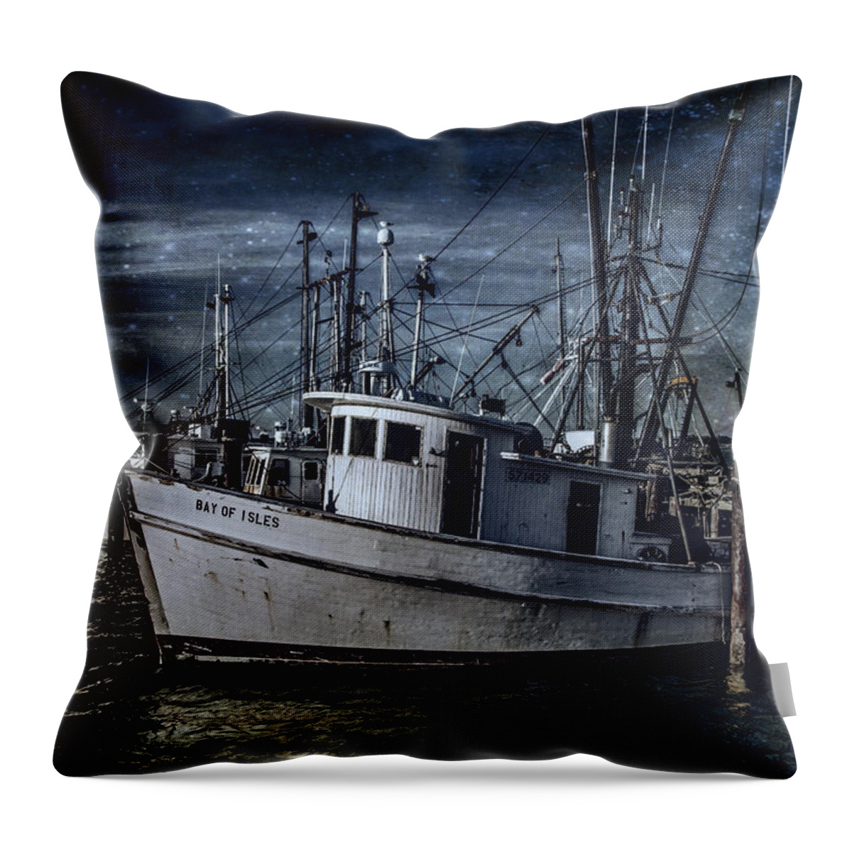 Nautical Throw Pillow featuring the photograph Under The Stars by Cathy Kovarik