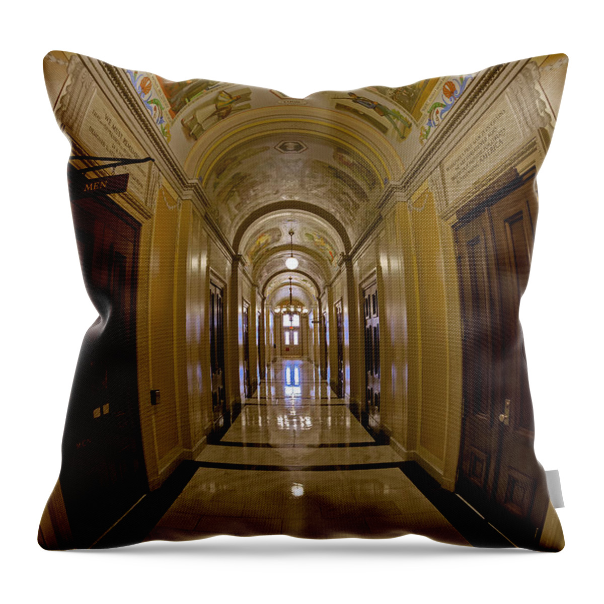 United States House Of Representatives Throw Pillow featuring the photograph United States House of Representatives by Susan Candelario