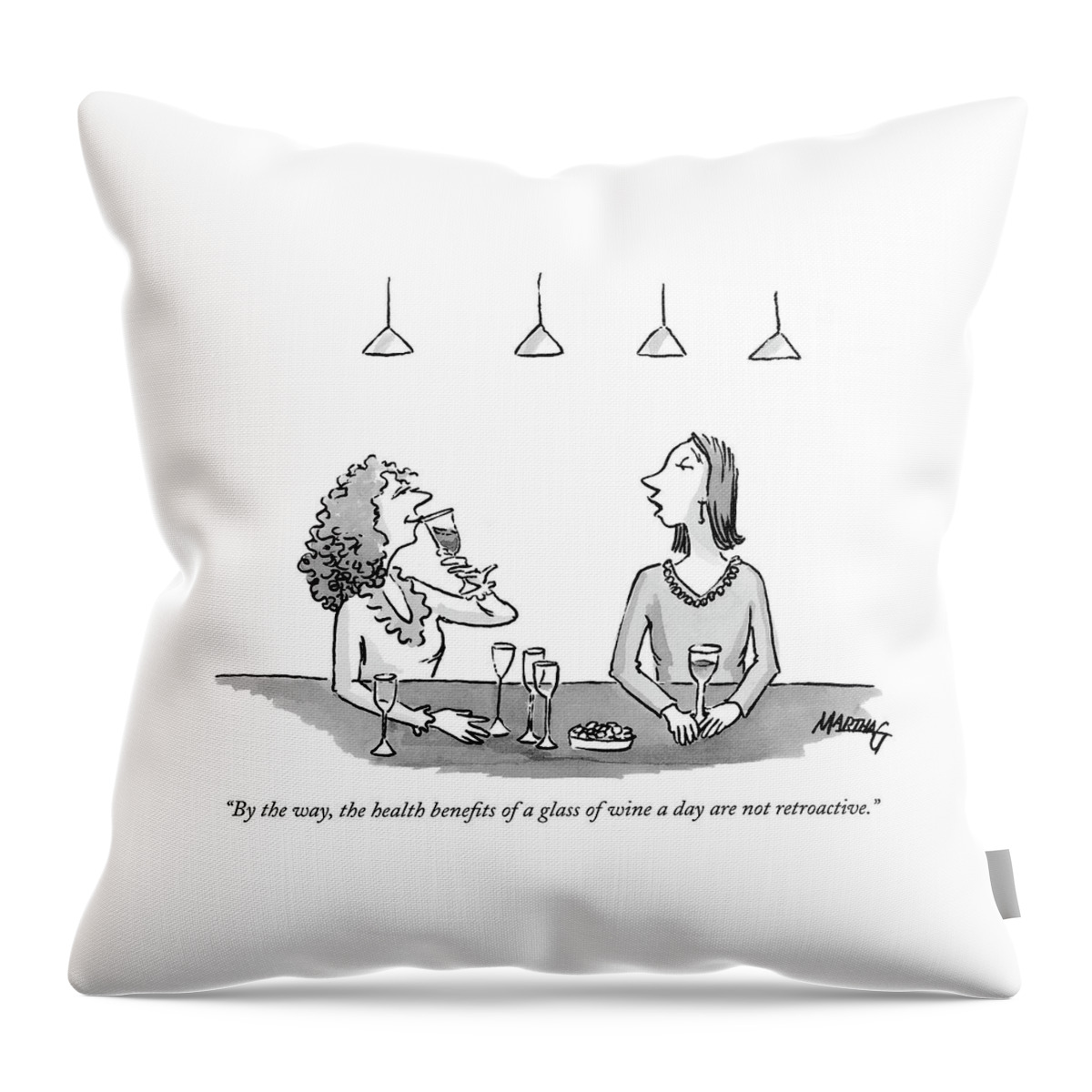 By The Way, The Health Benefits Of A Glass Throw Pillow