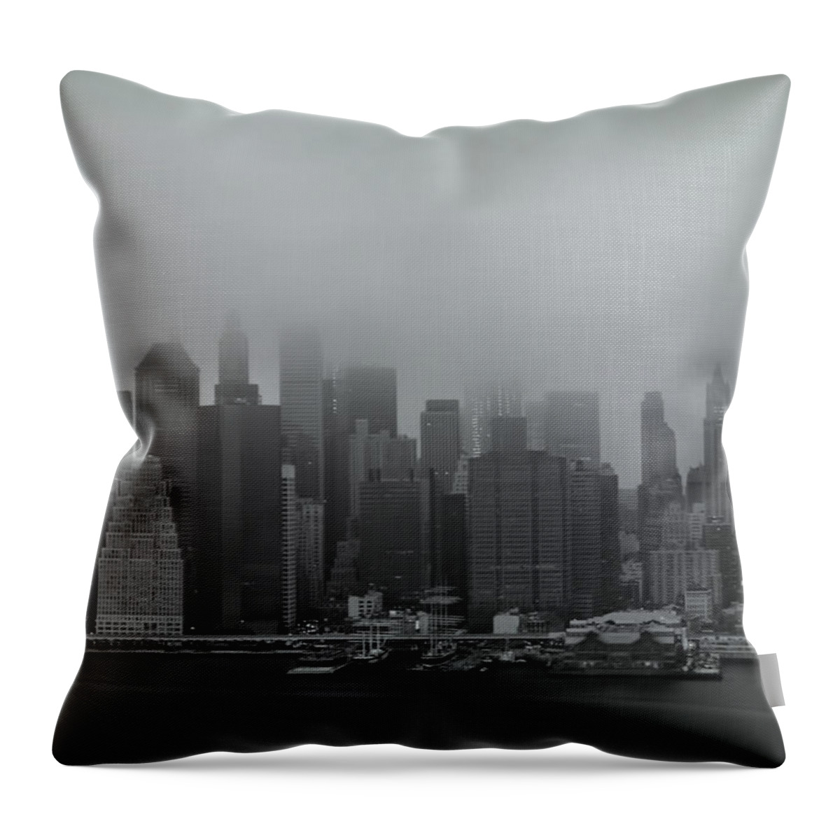 New York Throw Pillow featuring the photograph Urbanoia by Evelina Kremsdorf