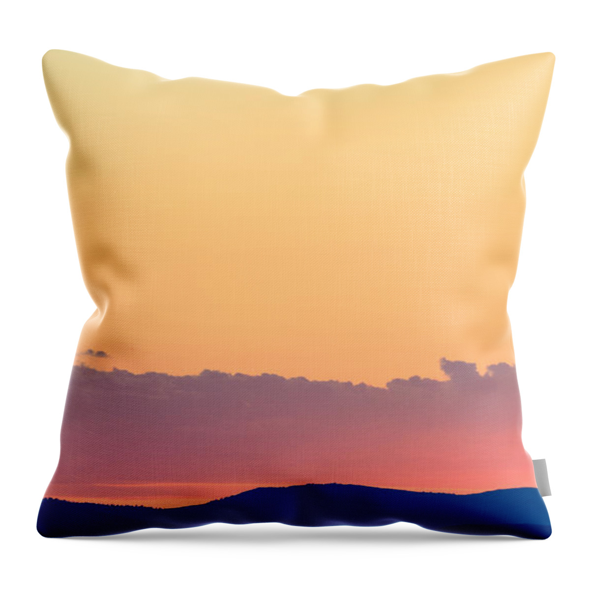 Sunset. Sunrise Throw Pillow featuring the photograph Vail Sunset by Linda Bailey