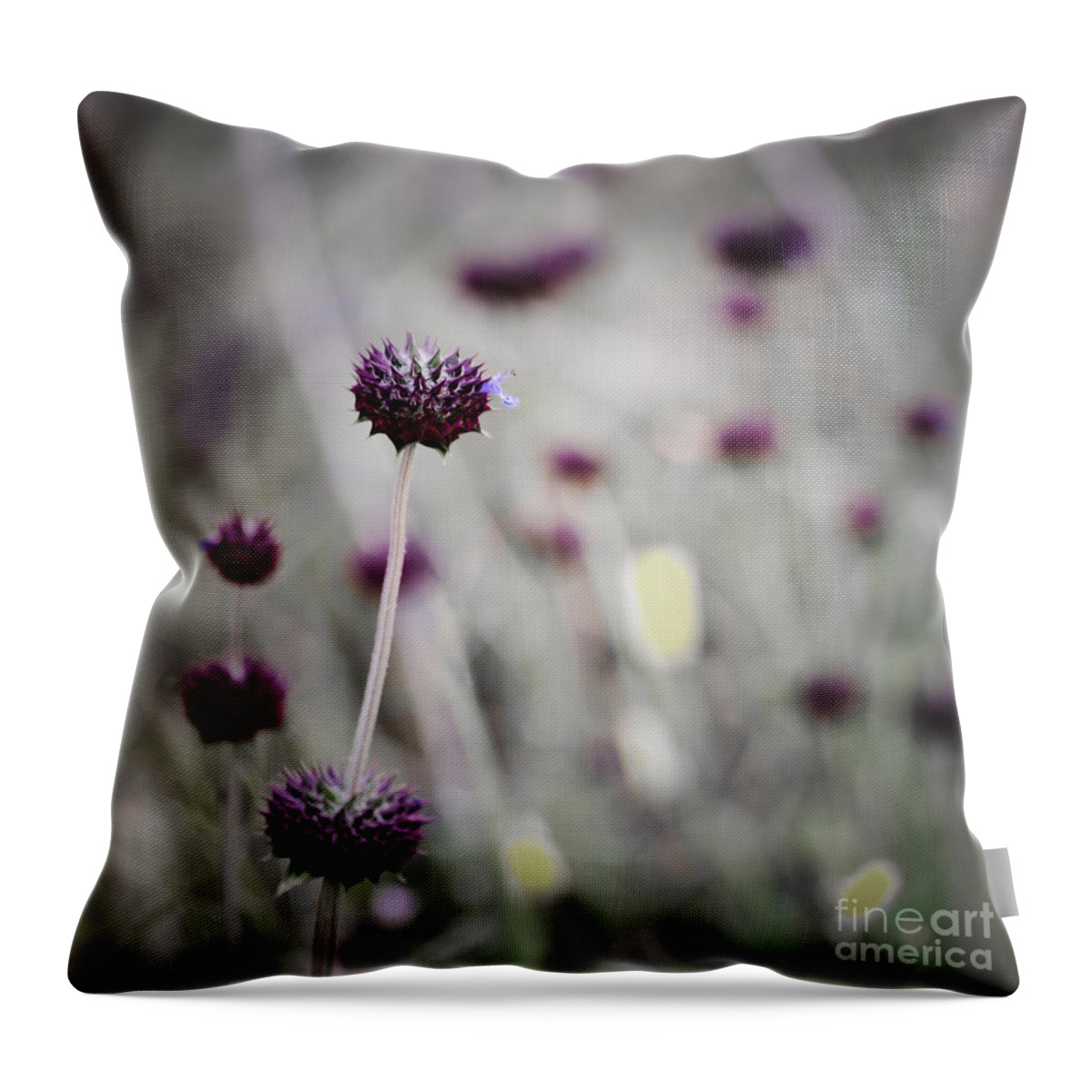 Wildflower Throw Pillow featuring the photograph Visualization by Tamara Becker