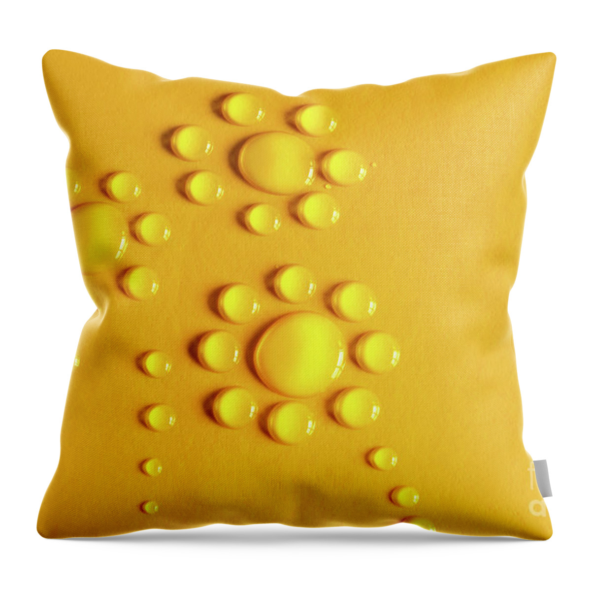 Abstract Throw Pillow featuring the photograph Water Flowers by Carlos Caetano