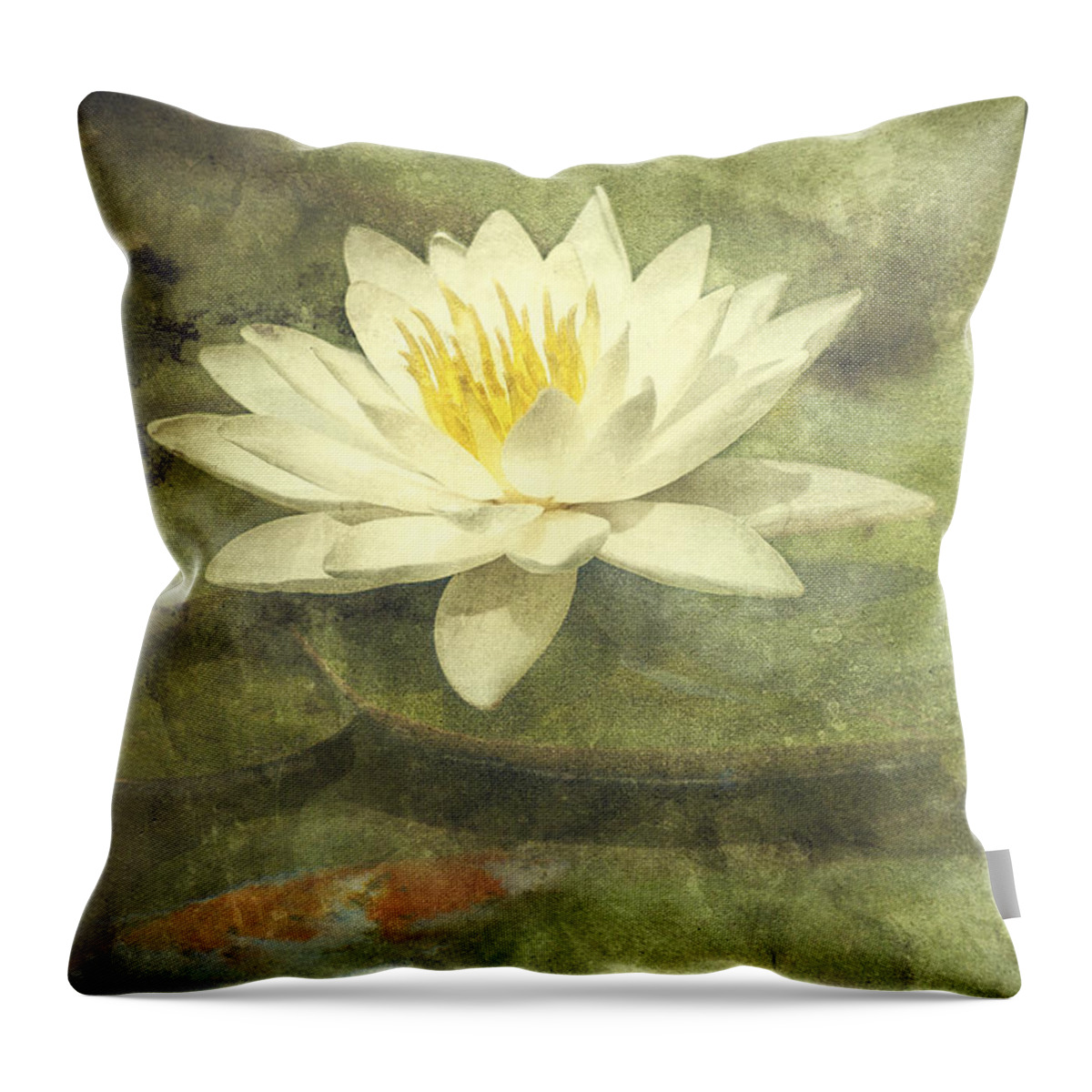 Water Lily Throw Pillow featuring the photograph Water Lily by Scott Norris