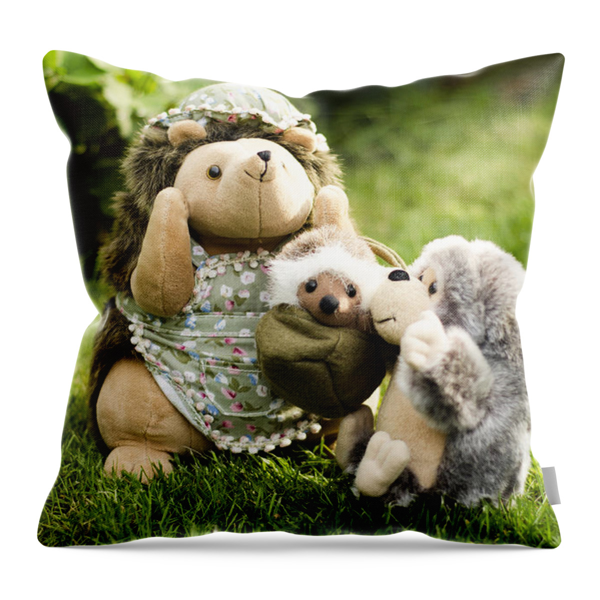 Mrs. Hedgie Throw Pillow featuring the photograph Welcome Brother by Spikey Mouse Photography
