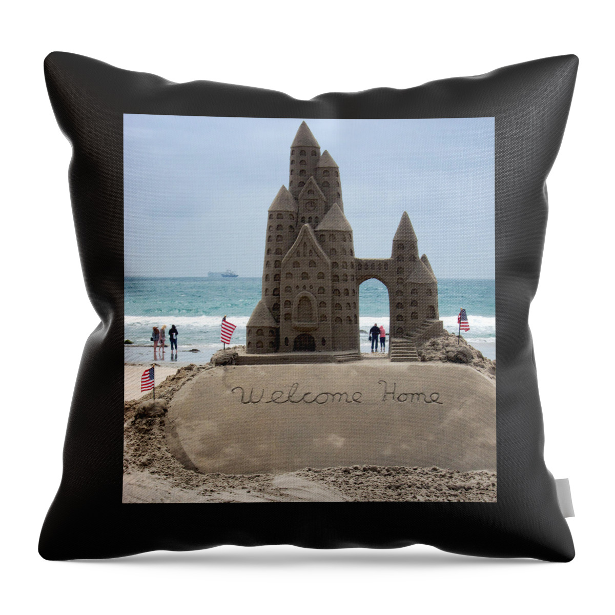 California Throw Pillow featuring the photograph Welcome Home by Mary Lee Dereske